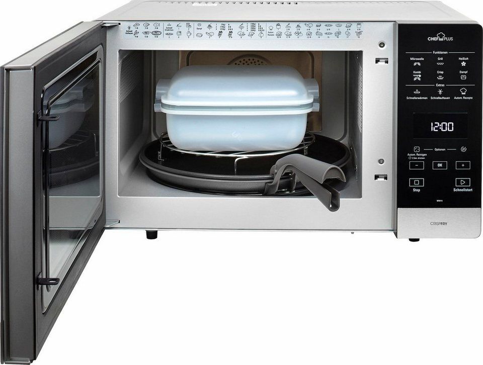 BAUKNECHT Mikrowelle MW 49 SL, Grill und Heißluft, 25 l
