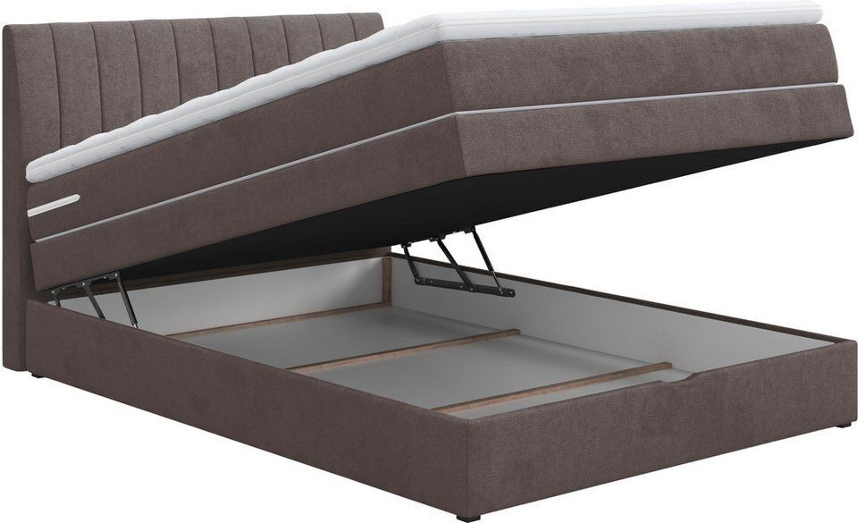 COTTA Boxspringbett Shark inkl. Bettkasten und Topper, erhältlich in den Breiten