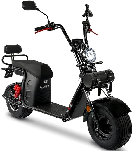 Rolektro E-Motorroller E-Cruiser 45 Lithium, Schwarz, 60V-20Ah Akku, 1500 Watt, 1500 W, 45 km/h