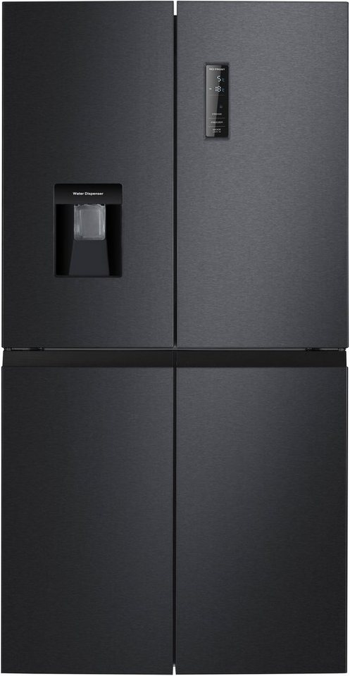 Hanseatic Multi Door HCDB18080DWDBI, 180 cm hoch, 79 cm breit, NoFrost, Wassersp