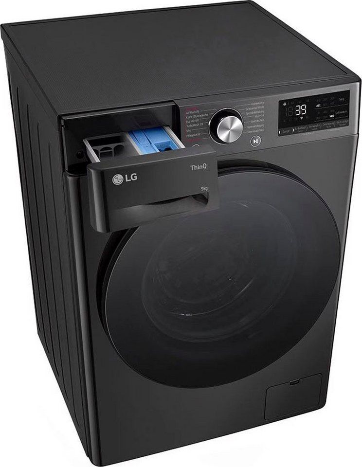LG Waschmaschine F4WR709YB, 9 kg, 1400 U/min