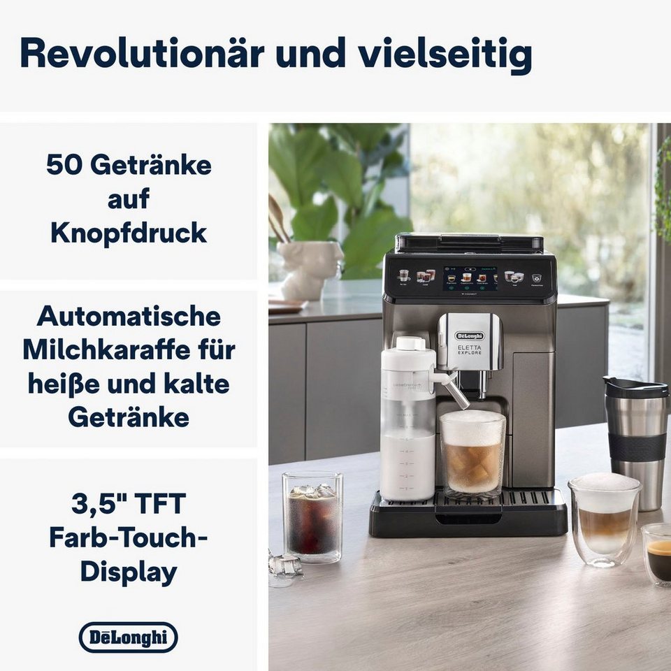 De'Longhi Kaffeevollautomat Eletta Explore Cold Br