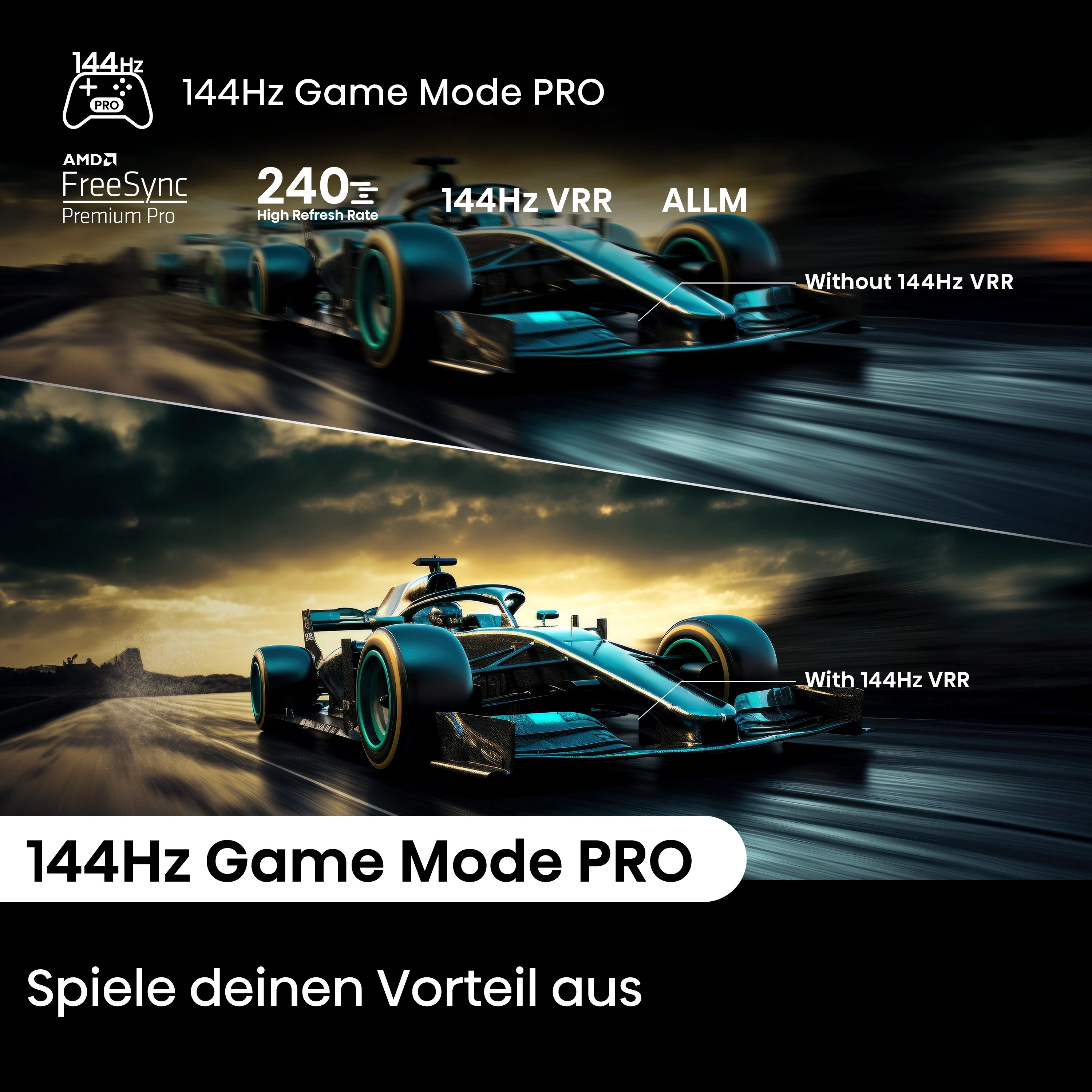 Hisense 65U7NQ Mini-LED-Fernseher (164 cm/65 Zoll, 4K Ultra HD, Smart-TV, 4KUHD, ULED, Mini LED)