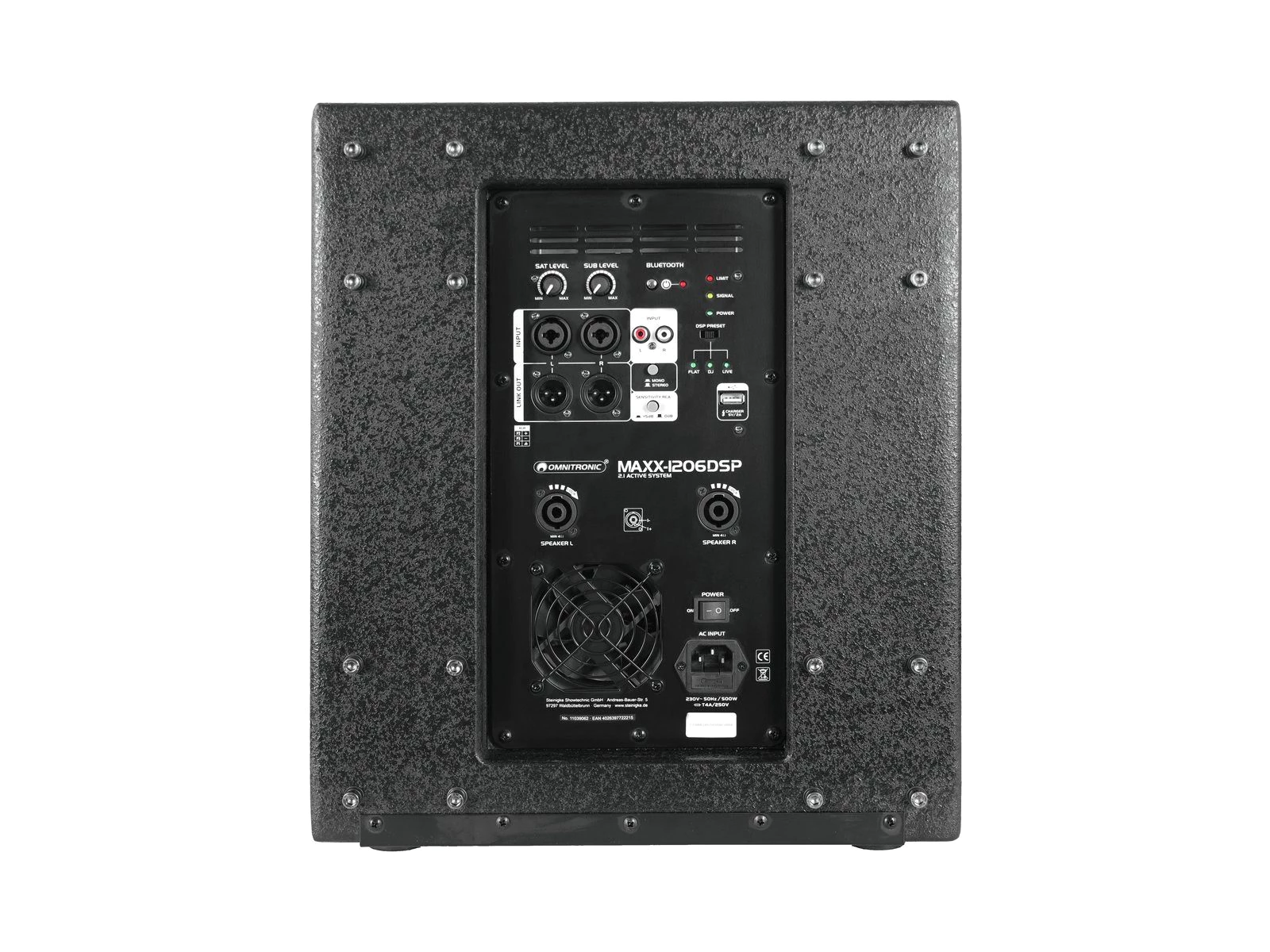 Omnitronic OMNITRONIC MAXX-1206DSP 2.1 Aktiv-System Lautsprechersystem