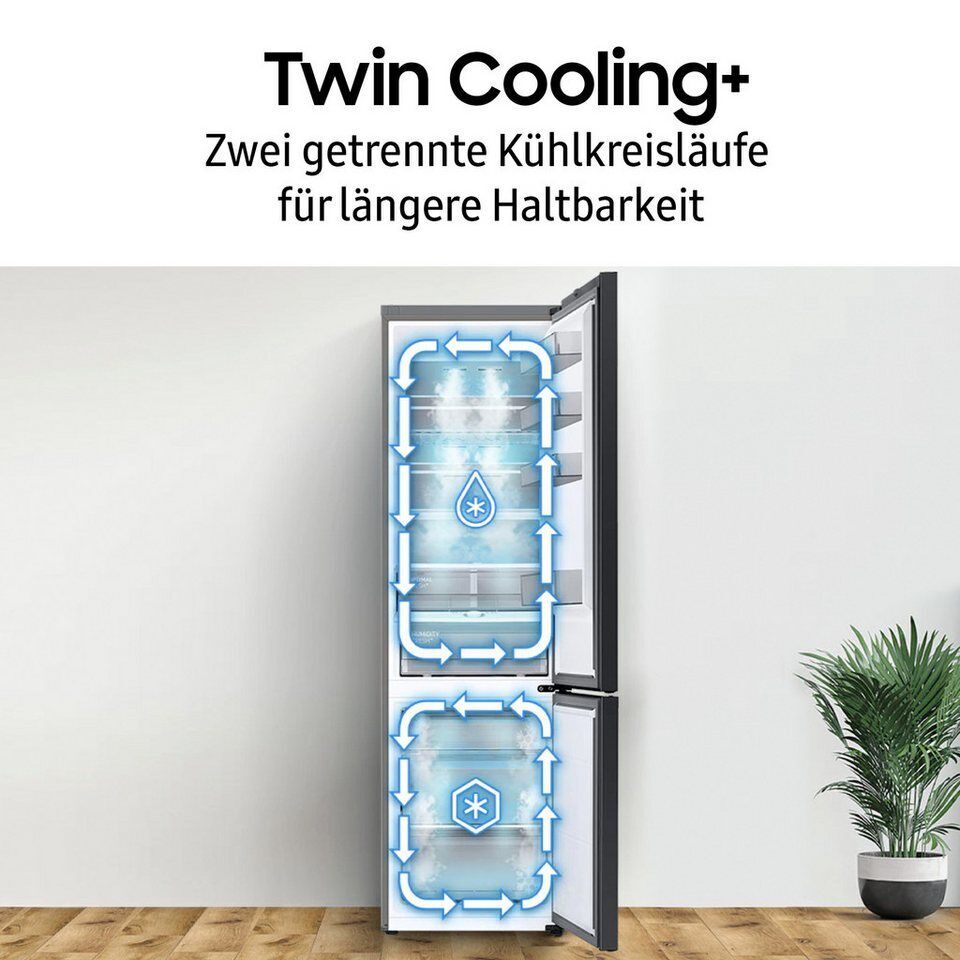 Samsung Kühl-/Gefrierkombination RL38T607BS9, 203 cm hoch, 59,5 cm breit
