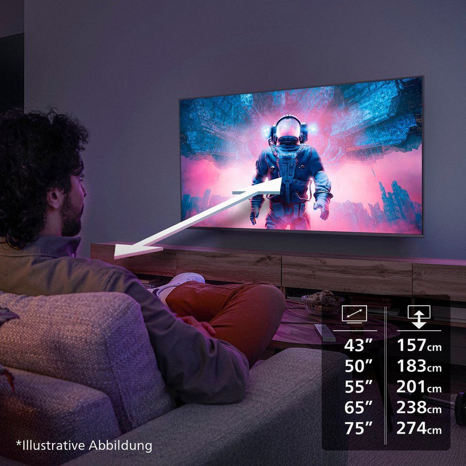 Philips 43PUS7000/12 LED-Fernseher (108 cm/43 Zoll, 4K Ultra HD, Smart-TV)