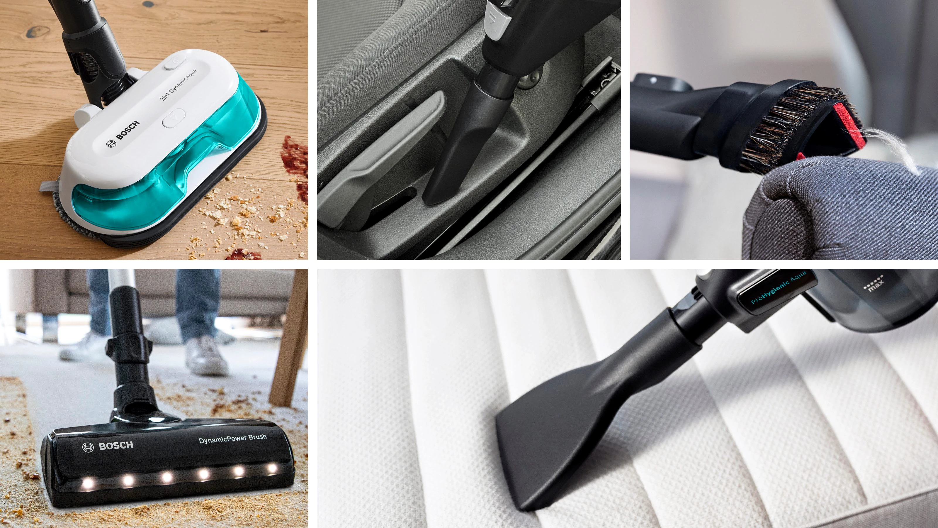 BOSCH Akku-Stielstaubsauger Unlimited 7 ProHygienic Aqua BKS71HYG1, 2in1 Saugen & Wischen