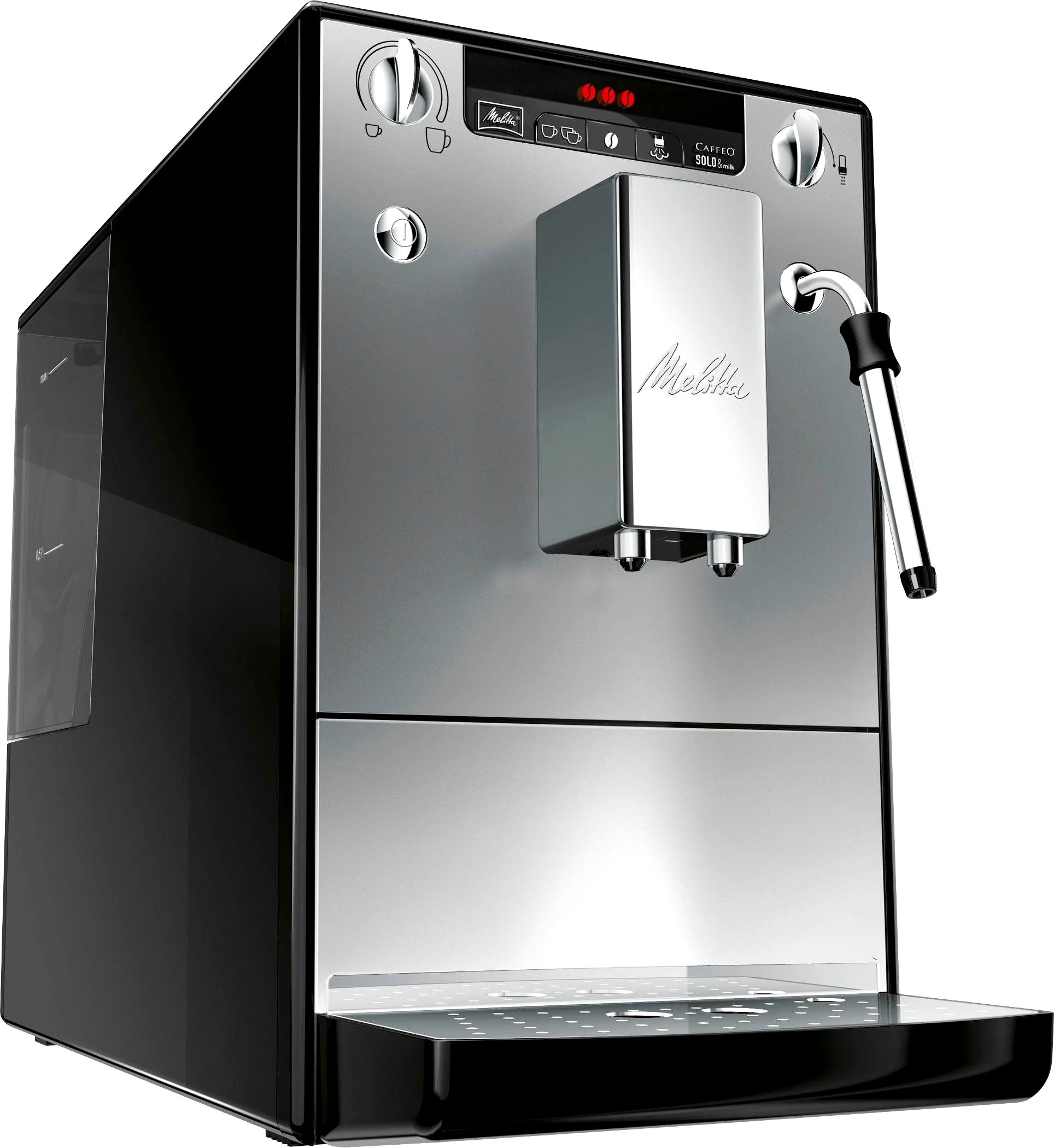 Melitta Kaffeevollautomat Solo® & Milk E953-202, silber/schwarz