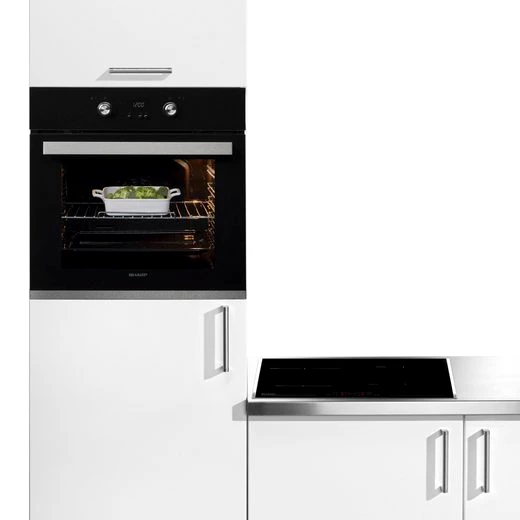 Sharp Backofen-Set Pyro_Extraset_Graphit_Induktion, Pyrolyse-Selbstreinigung