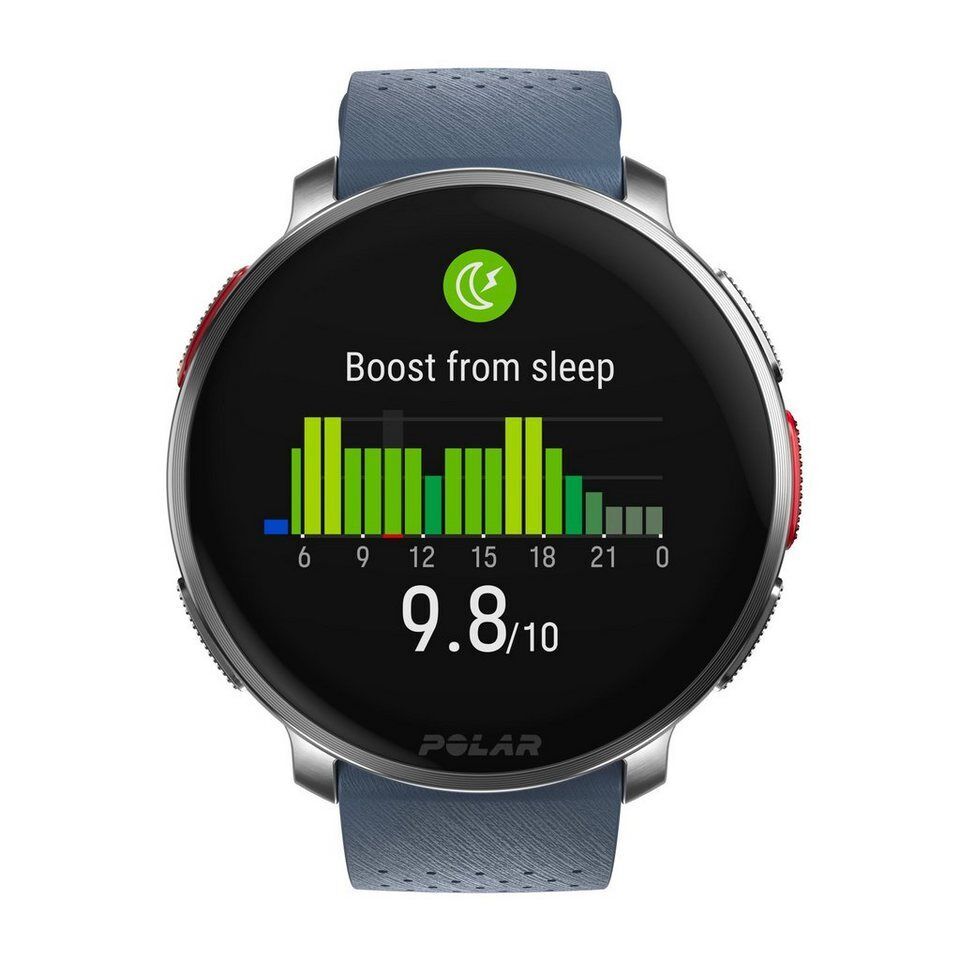 Polar VANTAGE V3 Smartwatch (3,5 cm/1,39 Zoll, Proprietär), Premium-Multisportuh