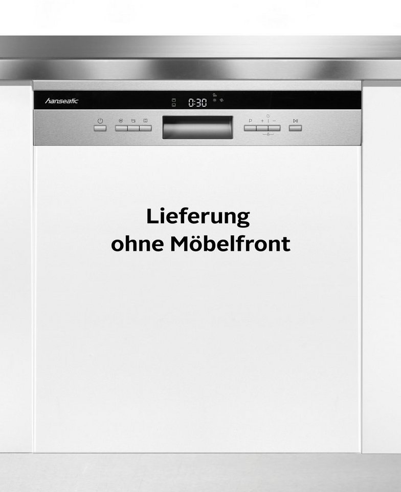 Hanseatic teilintegrierbarer Geschirrspüler HGTI6082C14T7735ES, 14 Maßgedecke, t