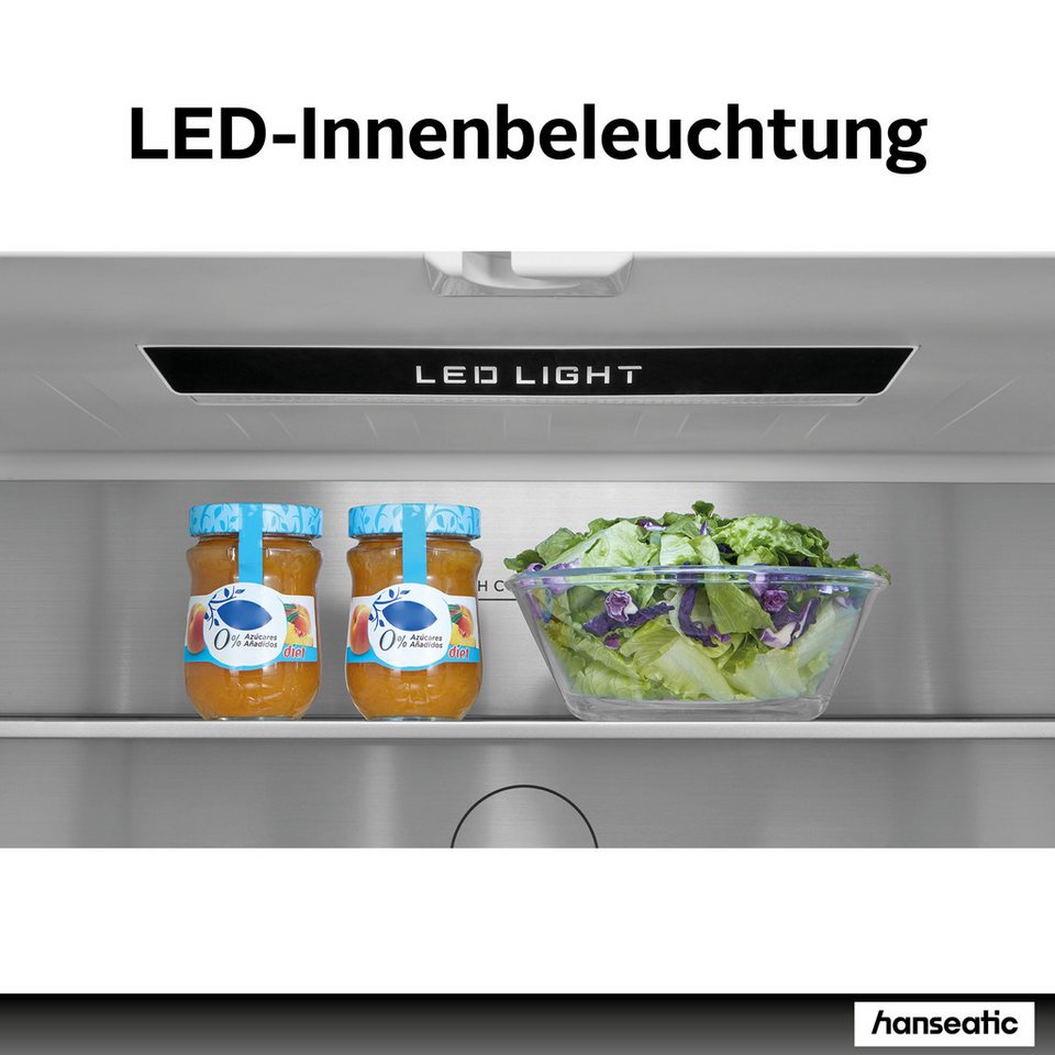 Hanseatic French Door HFD18983CWDI, 190 cm hoch, 83 cm breit, Wasserspender mit