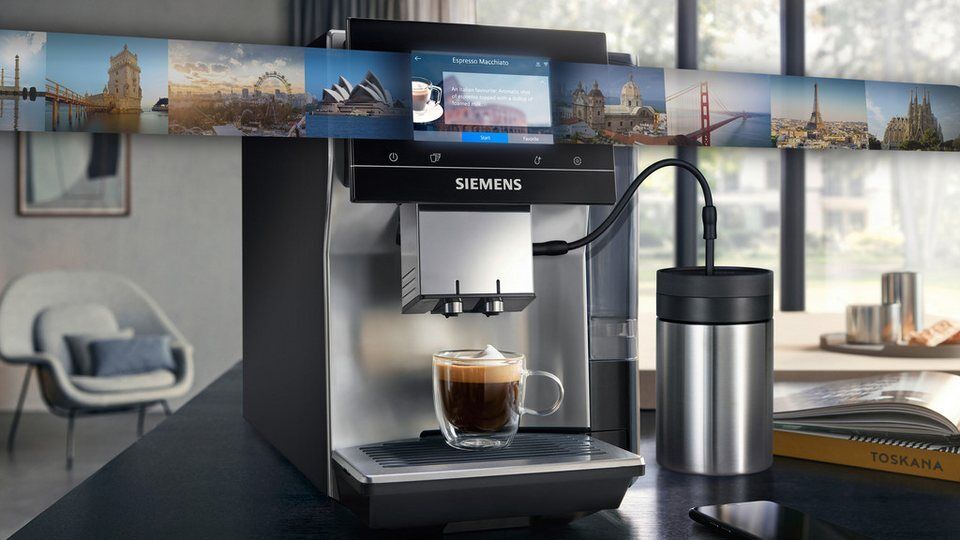 SIEMENS Kaffeevollautomat EQ700 classic TP715D01, Cold Brew, intuitives 5" TFT-D
