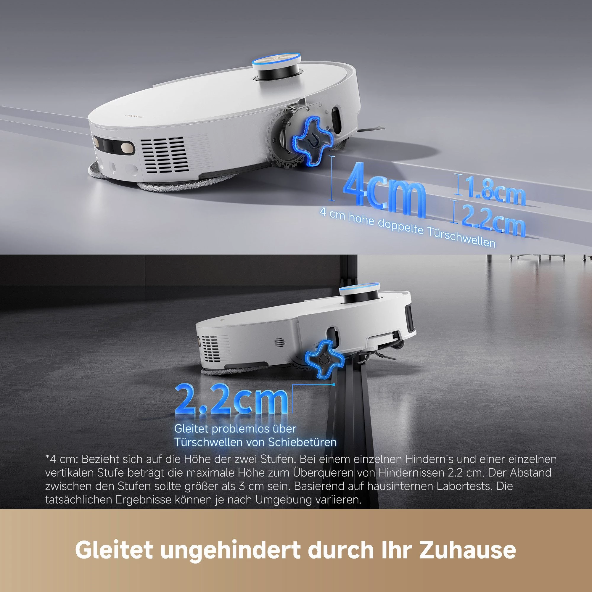 Dreame Wischroboter L50 Pro Ultra, 600 W, 19500Pa Saugkraft, Vollautomatische Basisstation