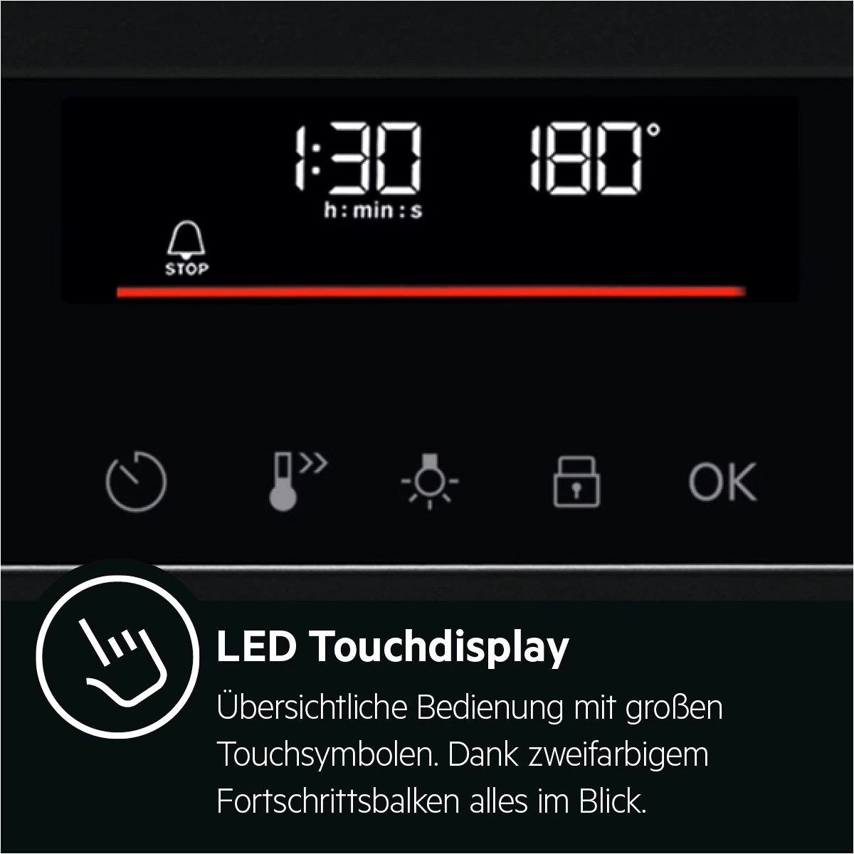 AEG Induktions-Standherd CIB6499APB, mit Teleskopauszug nachrüstbar, Bridge-Funktion