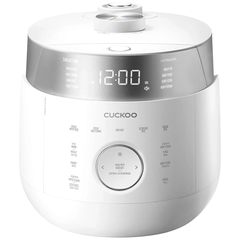 Cuckoo Reiskocher Cuckoo CRP-LHTR1009F Reiskocher Weiß, Silber mit Messbecher, 1455.00 W