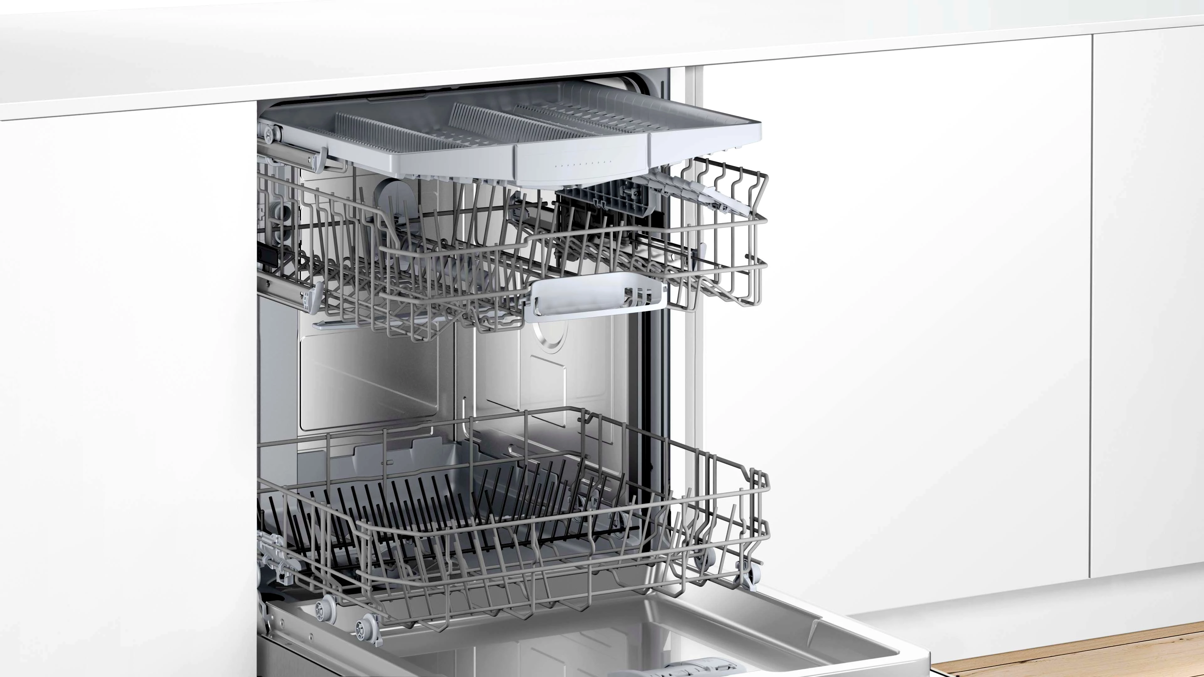 BOSCH vollintegrierbarer Geschirrspüler Serie 2 SMV2HVX02E, 14 Maßgedecke