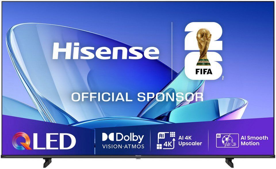 Hisense 65E77Q QLED-Fernseher (164 cm/65 Zoll, 4K Ultra HD, Smart-TV, 4K UHD QLE