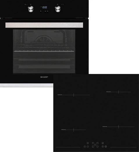 Sharp Backofen-Set Pyro_Extraset_Graphit_Induktion, Pyrolyse-Selbstreinigung