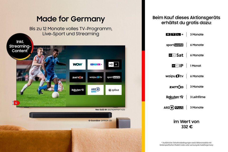 Samsung GU98DU9079U LED-Fernseher (249 cm/98 Zoll, 4K Ultra HD, Smart-TV, Crysta
