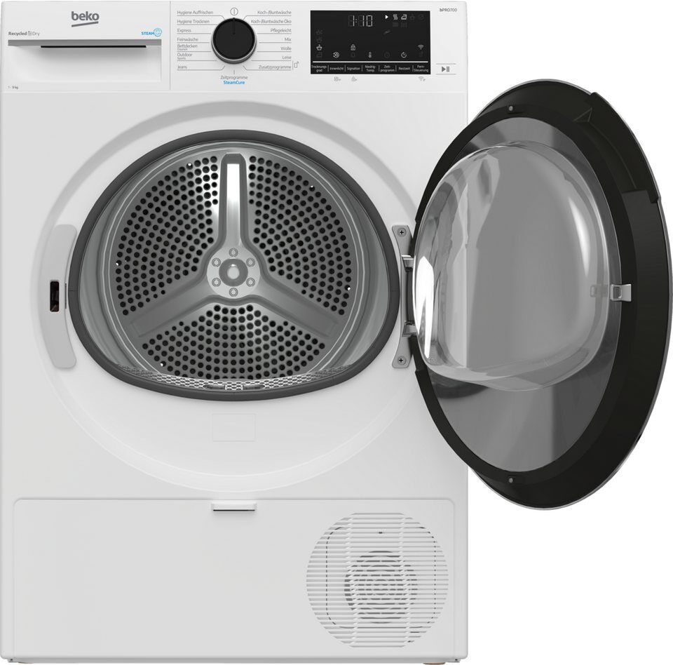 BEKO Wärmepumpentrockner B7T89209, Die AquaWave® Trommel bewegt die Wäsche sanft