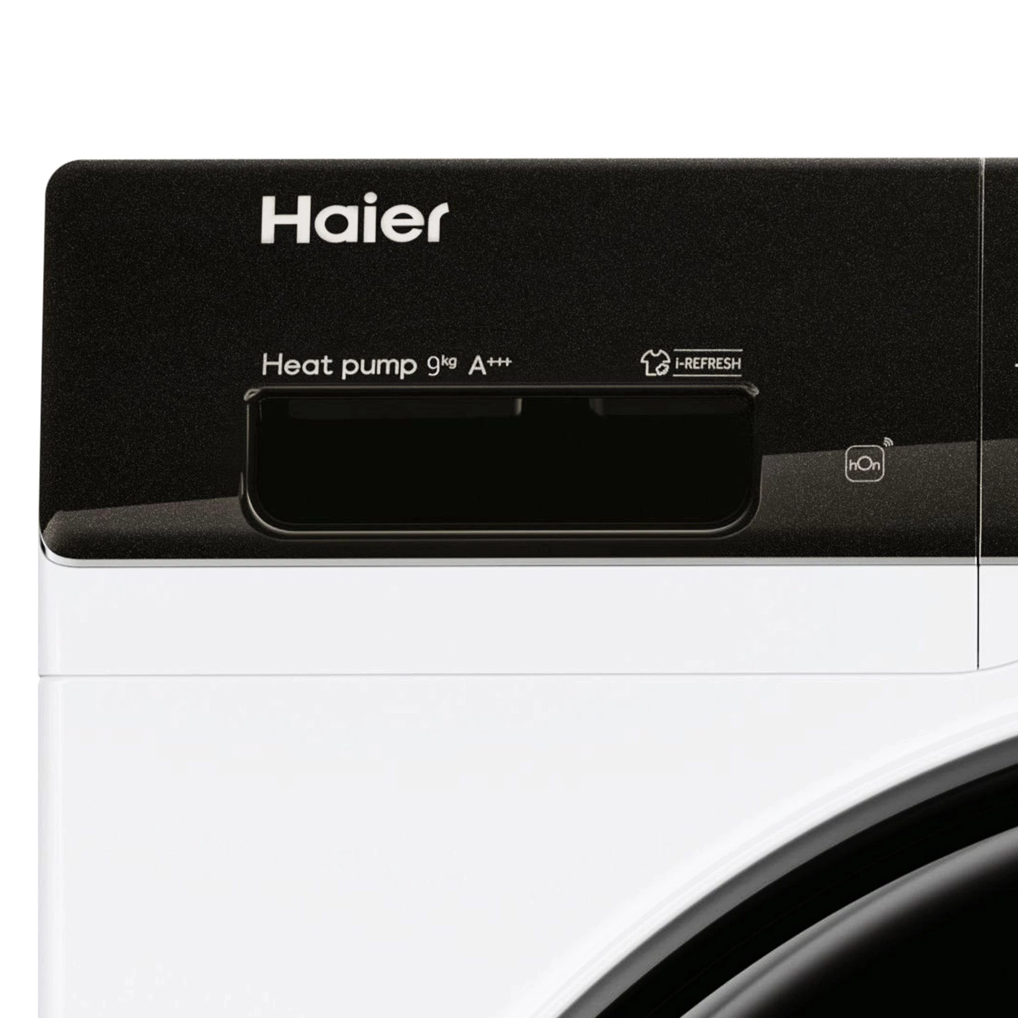 Haier Wärmepumpentrockner weiss HD90-A3TEAM5, 9 kg, Smart hOn App mit künstlicher Intelligenz