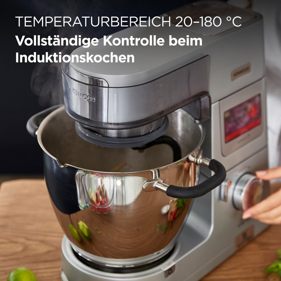 KENWOOD Küchenmaschine mit Kochfunktion Cooking Chef XL KCL95.424SI, 1500 W, 6,7