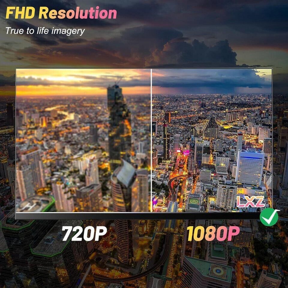 LXZ 24.5 Inch Gaming Monitor 200Hz, FHD 1080p, 1ms, DP/HDMI, Eye Care Gaming-Mon