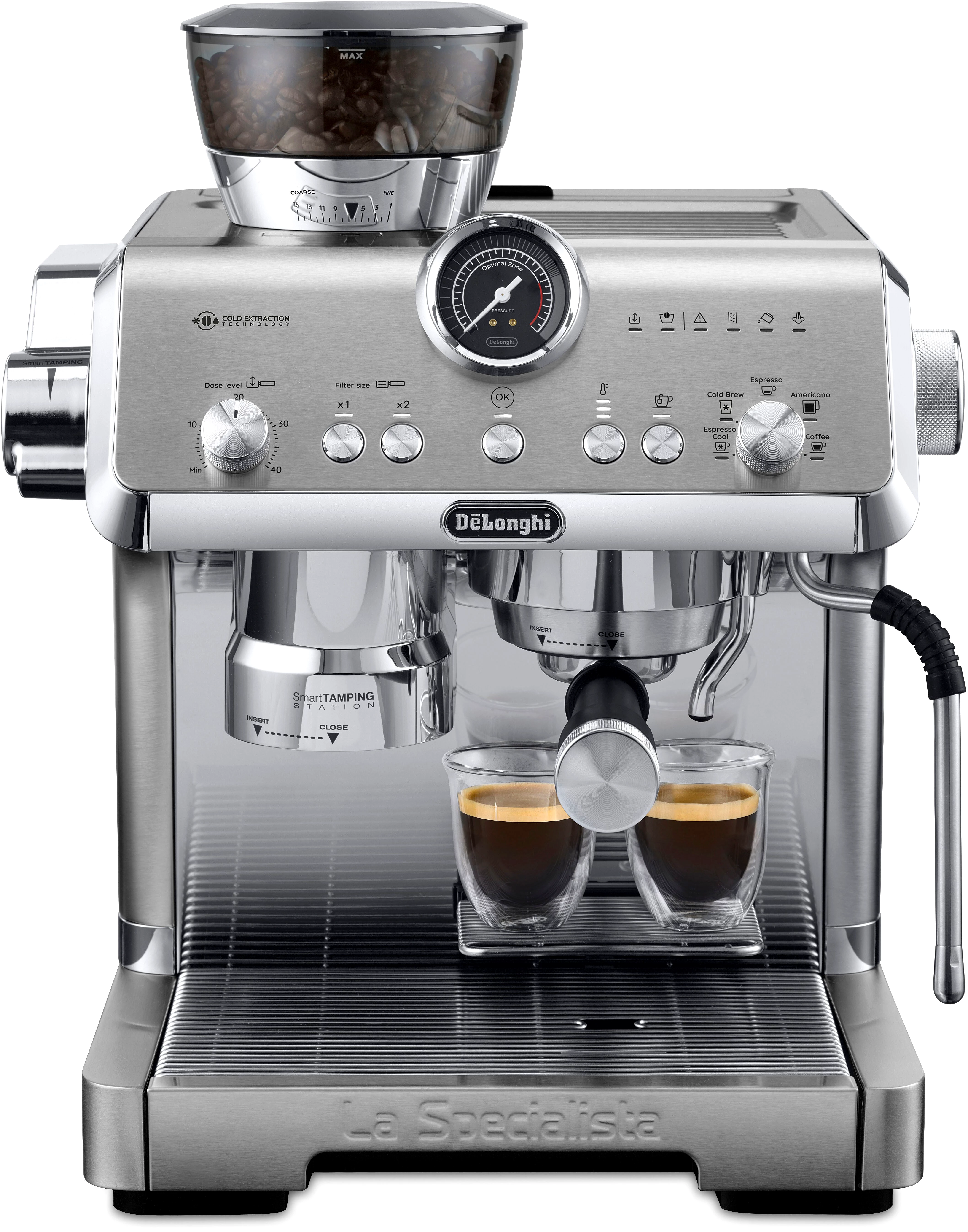 De'Longhi Espressomaschine La Specialista Opera Cold Brew EC9555.M, Metall