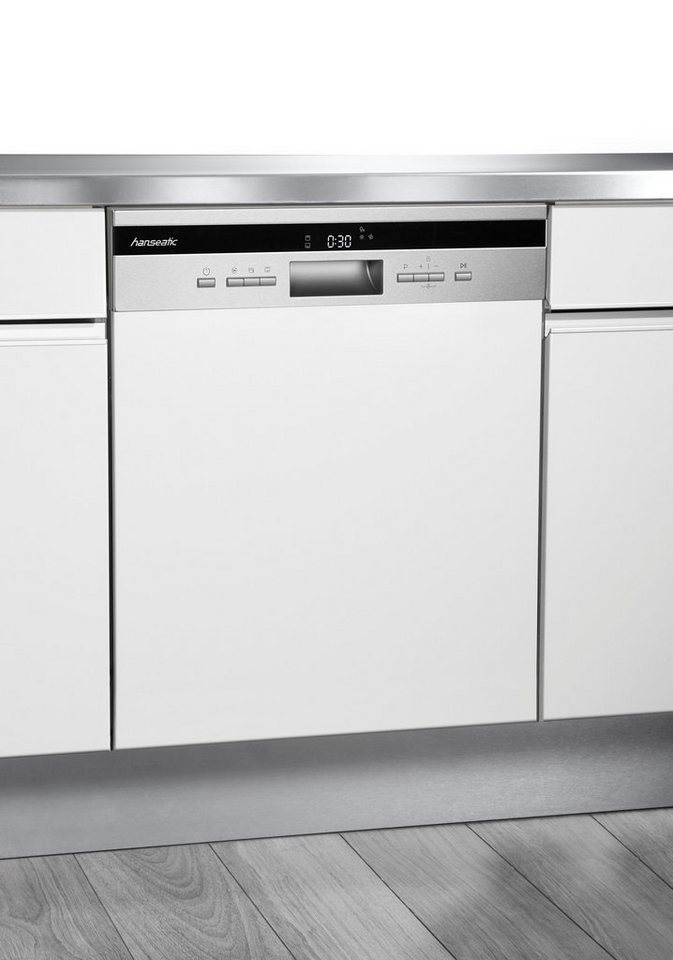 Hanseatic teilintegrierbarer Geschirrspüler HGTI6082C14T7735ES, 14 Maßgedecke, t