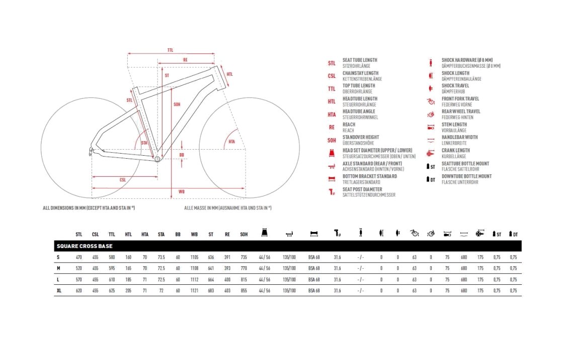 Ghost Square Cross Base AL U - 28 Zoll - Diamant