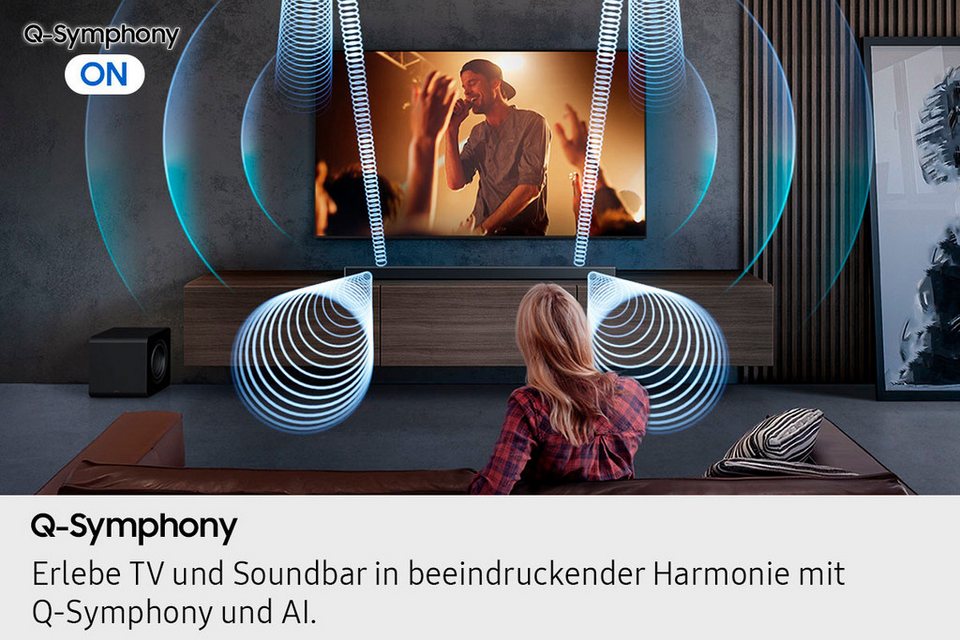Samsung HW-QS710GF Q-Soundbar Soundbar 3.1.2 (Bluetooth, WLAN, 3.1.2-Kanal Sound