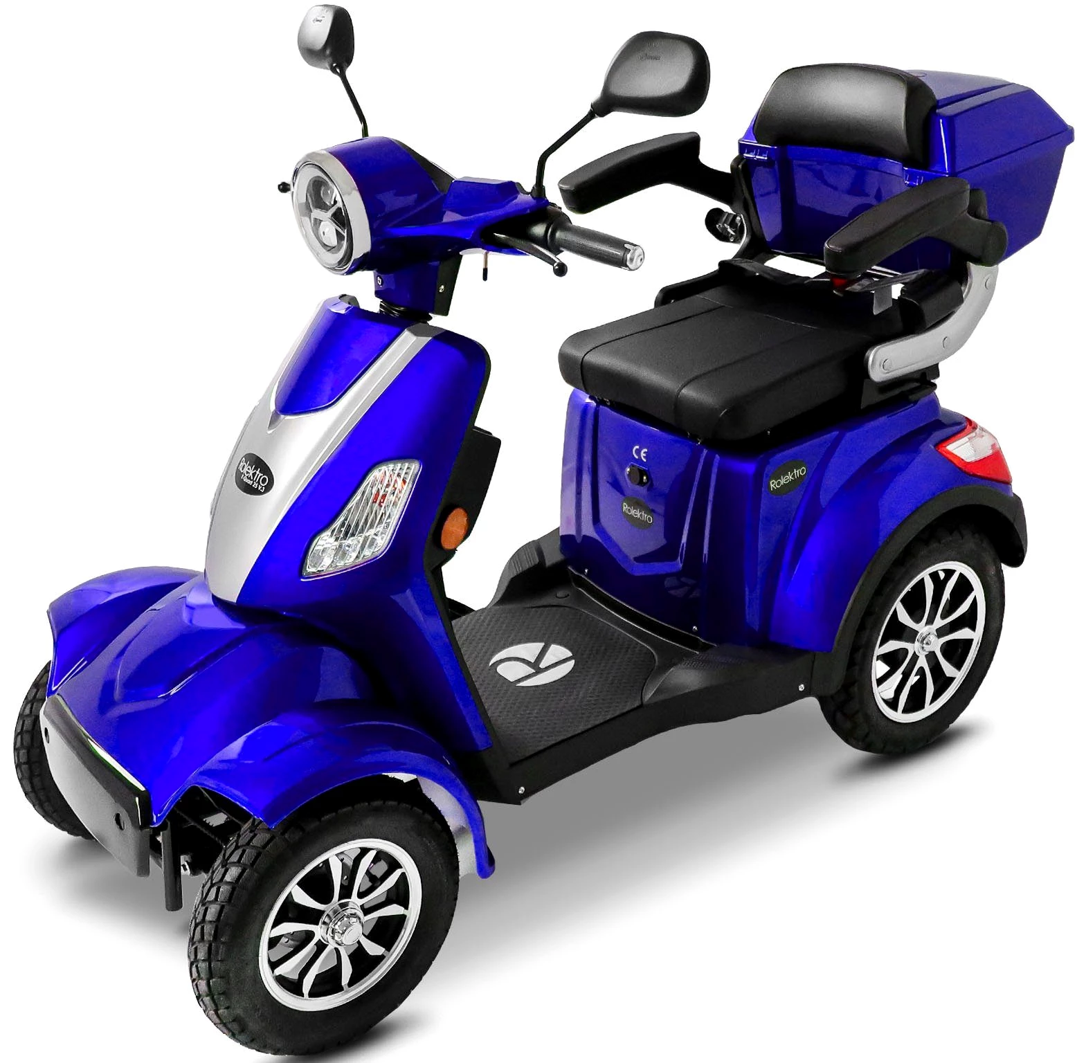 ROLEKTRO Elektromobil Rolektro E-Quad 25 V.3, Lithium Akku 25 km/h, (mit Topcase) ... mehr