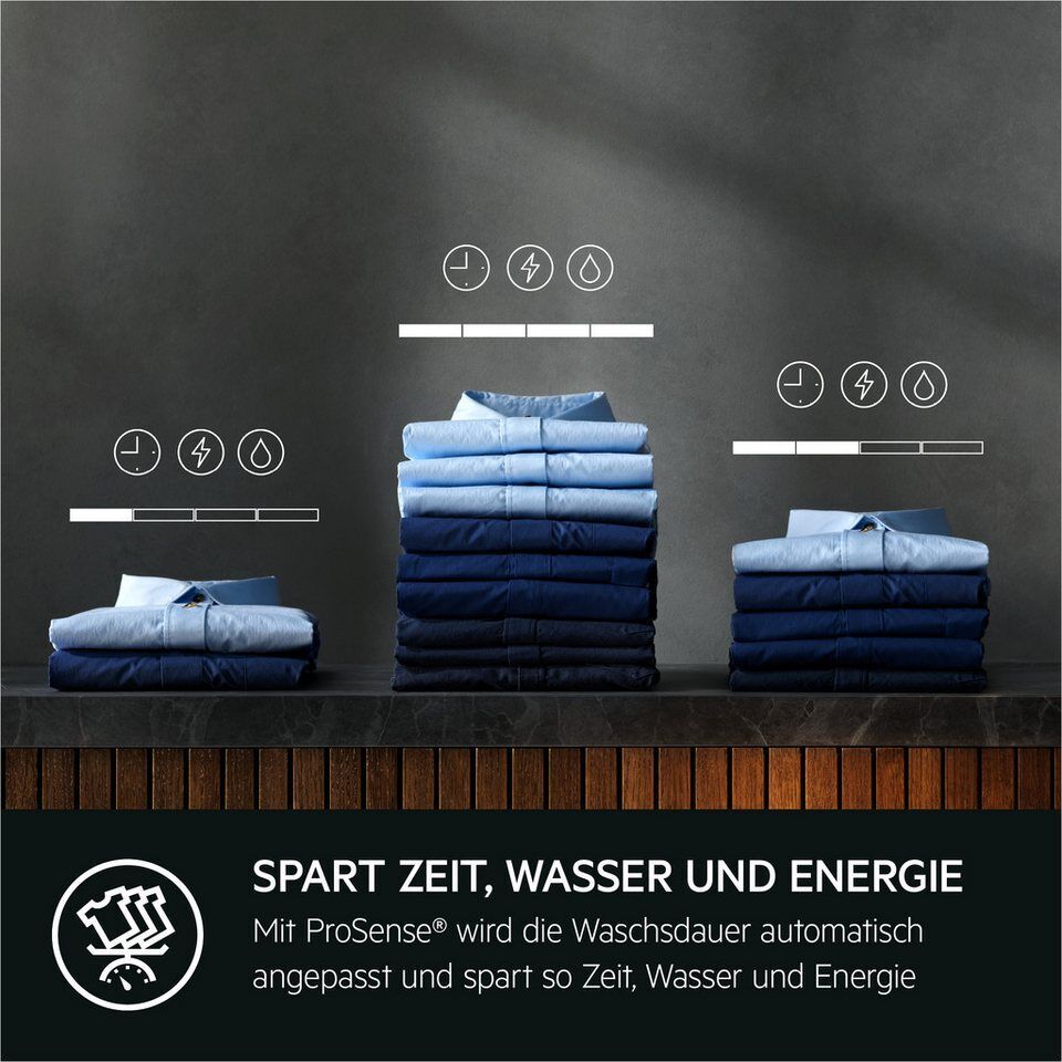 AEG Waschmaschine Toplader LTR8S80370, 7 kg, MattSchwarz‑Toplader mit PowerClean