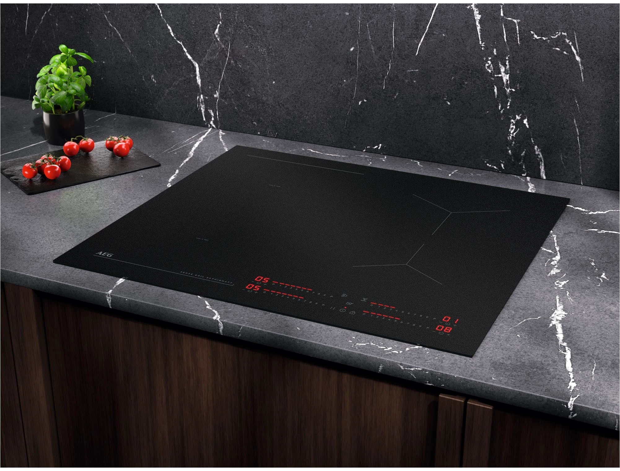 AEG Backofen-Set HH24BSISML, mit 1-fach-Teleskopauszug, Aqua Clean