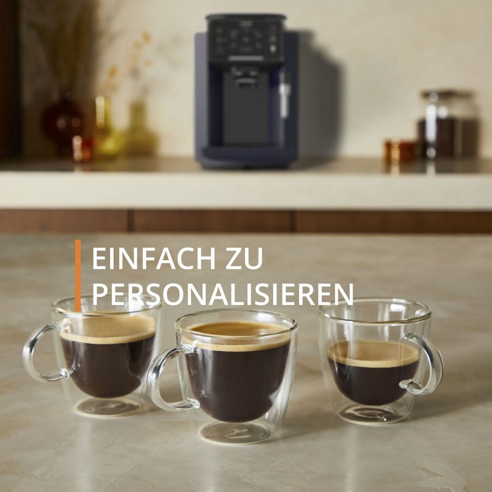Krups Kaffeevollautomat EA910B.23 Sensation Milk Bundle, mit Krups Milchaufschäu