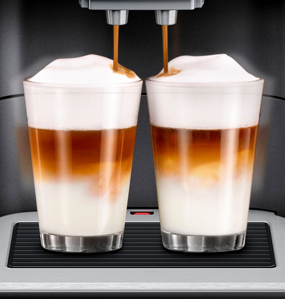 SIEMENS Kaffeevollautomat EQ6 plus s400 TE654509DE, Doppeltassenfunktion, Kerami