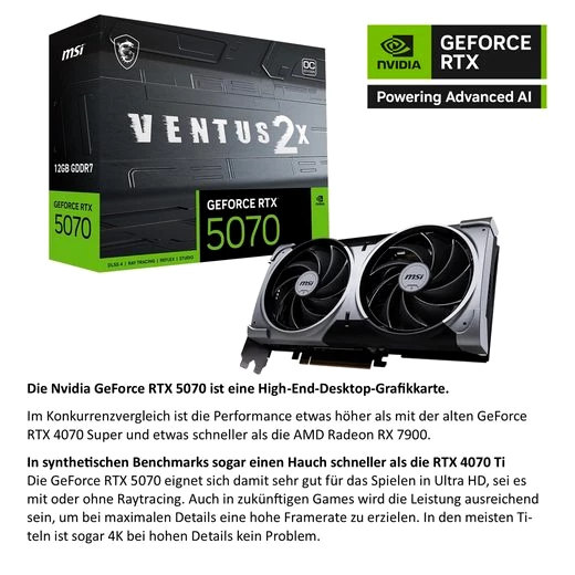 Meinpc Intel Core i9 24x 6.0 Ghz mit RTX 5070 Gaming-PC