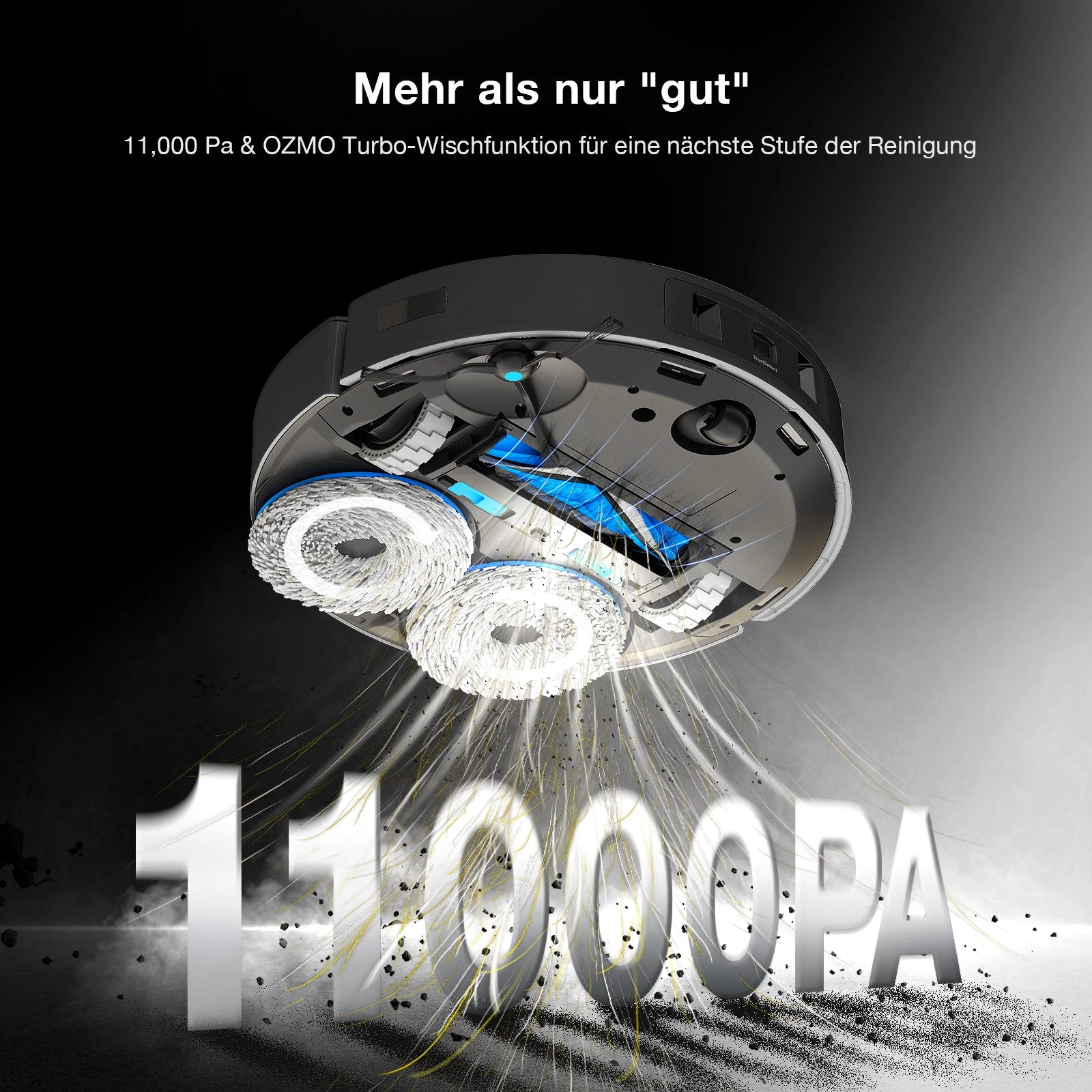 ECOVACS Nass-Trocken-Saugroboter ECOVACS DEEBOT T30 OMNI CARE Saugroboter mit Wischfunktion, 60