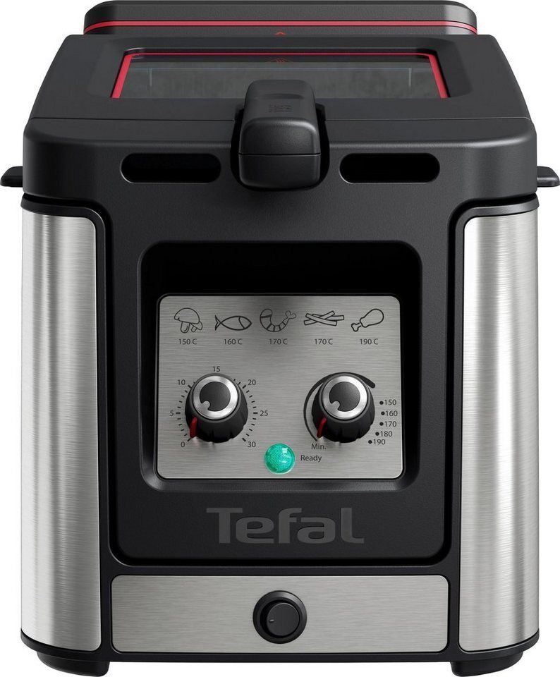 Tefal Fritteuse FR600D Clear Duo, 2000 W, aktives Filtersystem, Thermostat, Time