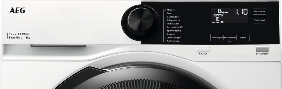 AEG Wärmepumpentrockner 7000 TR7TC86, SensiDry®: mit der Wärmepumpentechnologie