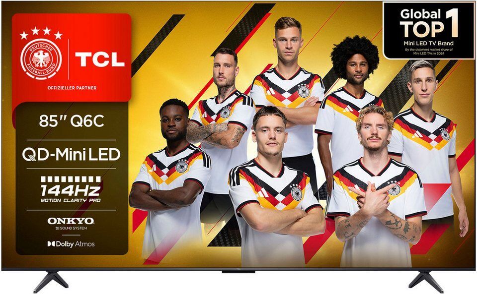 TCL 85Q6CX1 Mini-LED-Fernseher (215 cm/85 Zoll, 4K Ultra HD, Google TV, Smart-TV