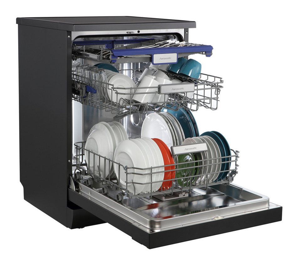 Hanseatic Standgeschirrspüler HF6B14B35E, 14 Maßgedecke, Standgerät, mit AutoOpe