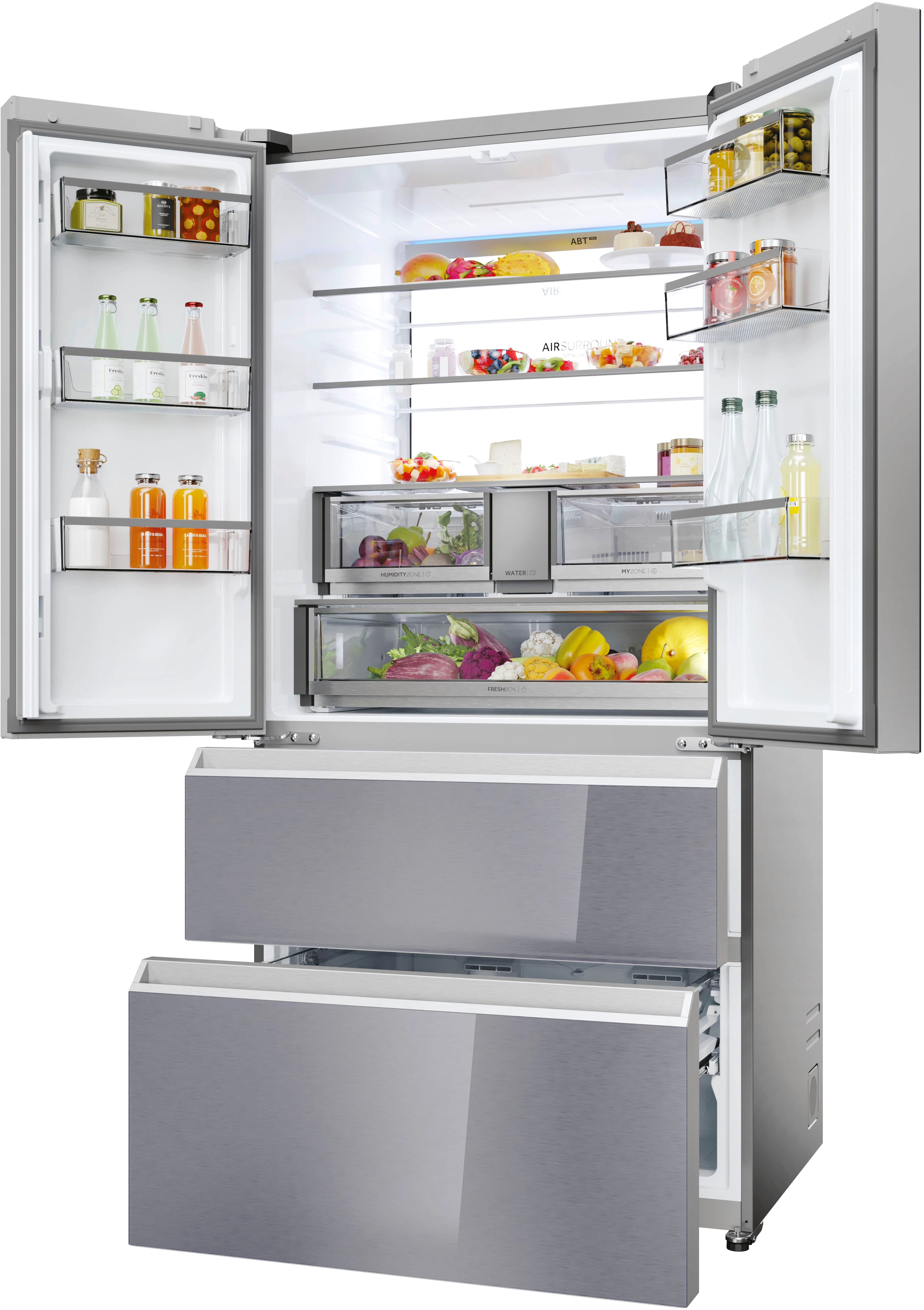 Haier French Door FD 90 SERIES 7 HFR79F19EFGK, 190 cm hoch, 90,5 cm breit, 205 cm hoch