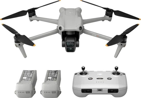DJI Air 3 Fly More Combo  Drohne (4K Ultra HD, DJI RC-N2 Fernsteuerung, 3 Akkus