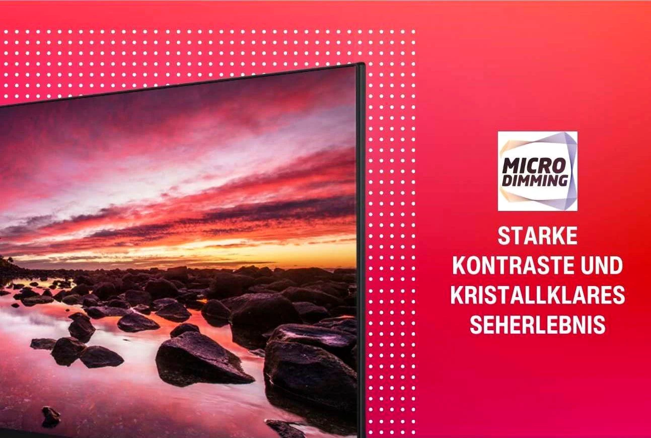 Telefunken D65V850M5CWHI LED-Fernseher (164 cm/65 Zoll, 4K Ultra HD, Smart-TV)