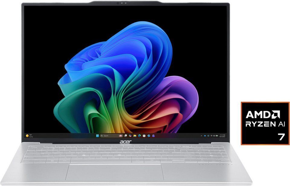 Acer SFA16-61M-R6R8 Notebook (40,64 cm/16 Zoll, AMD Ryzen™ AI 7 350, Radeon 860M