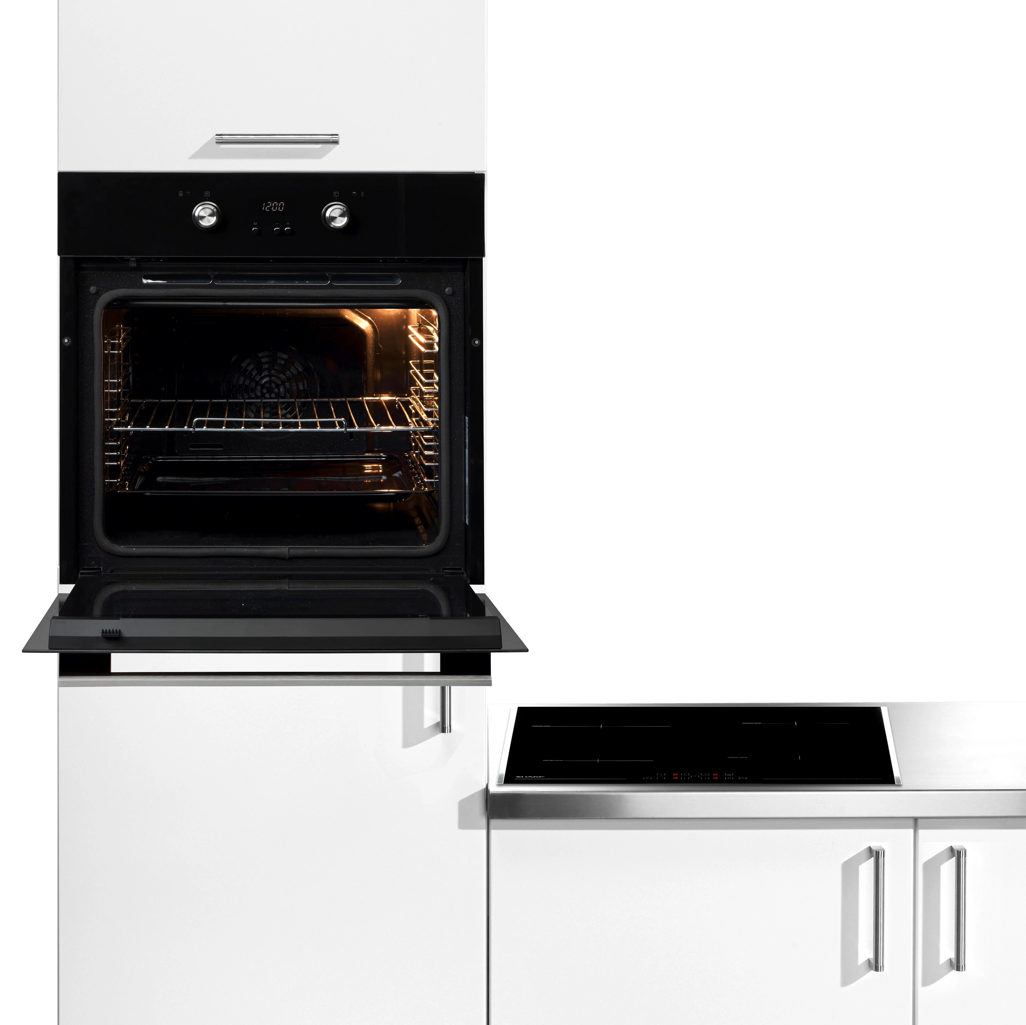 Sharp Backofen-Set Pyro_Extraset_Graphit_Induktion, Pyrolyse-Selbstreinigung