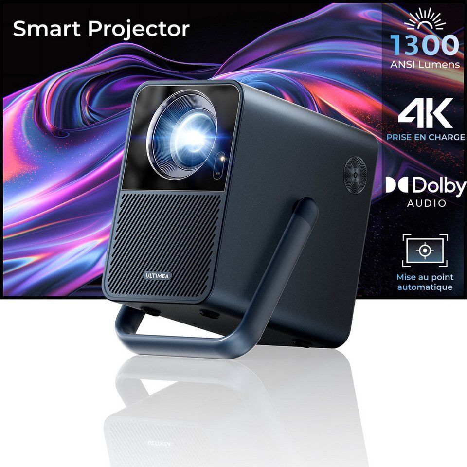 Ultimea Poseidon E40 Beamer, Android TV 11.0 mit Netflix,Dolby Audio Beamer (300