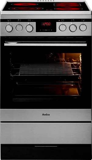 Amica Elektro-Standherd SHC 11587 E, mit 2-fach-Teleskopauszug, RapidWarmUp-Funktion